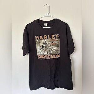 “Burning Rubber From The Beginning” Harley Davidson Tshirt Rocky’s London, ON